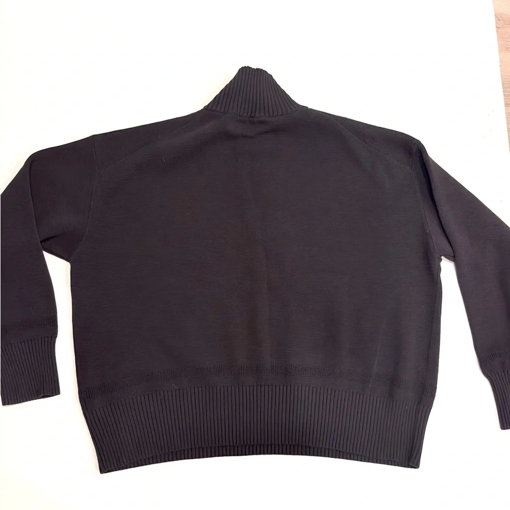 P. S. Paul Smith Men's Black Quarter-Zip Sweater S-M